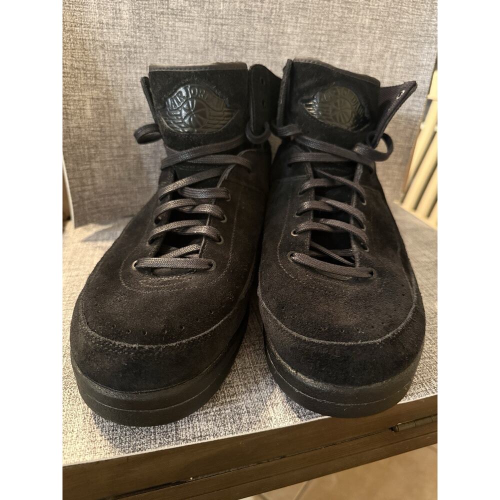 Nike Air Jordan 2 Retro Decon Black Suede 897521-010 Size 13